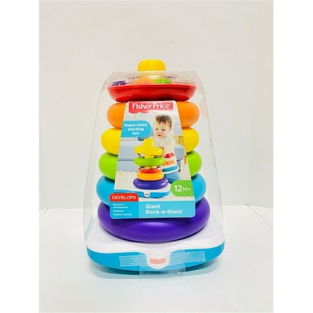 Mattel 14 in. Fisher Price Giant Rock-a-Stack Toy MTTGJW15